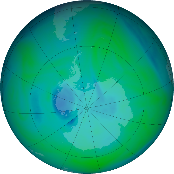 Ozone Map 2005-12-27